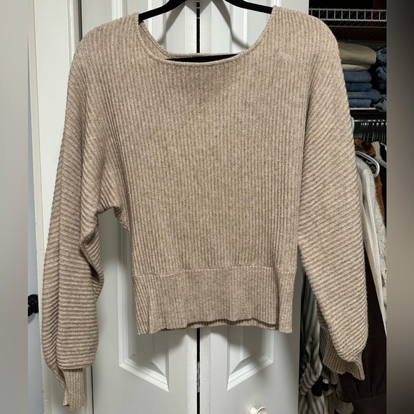 Mocha Ribbed Sweater - Picture 1 of 1